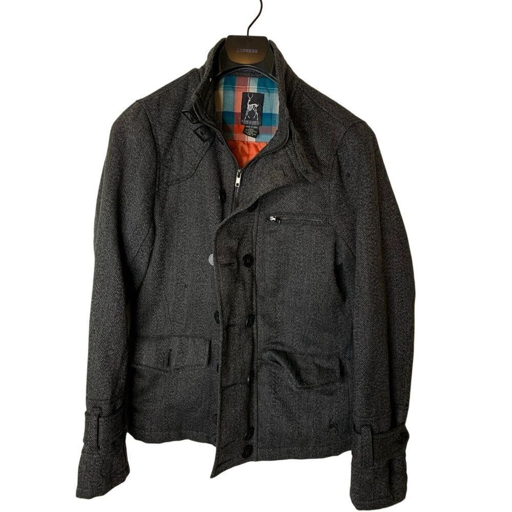 Kane and Unke jacket gray men's size small